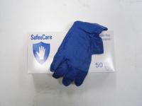 Перчатки смотровые нест сверхпрочные латекс синие High Risk Safe&Care DL 210 (1313) М 26гр 25/250