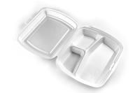 ВПС Ланч-бокс 3-сек (247х206х70) белый 83 LB вспен ЮУП 200/200