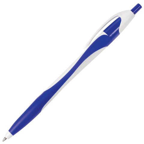 Ручка шариковая автомат синяя узел 0,7мм BRAUBERG Caribbean 1/12