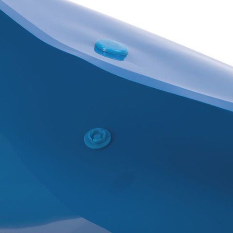 Папка-конверт с кнопкой А4 BRAUBERG непрозрачная синяя до 100л 0,18мм 1/10/480