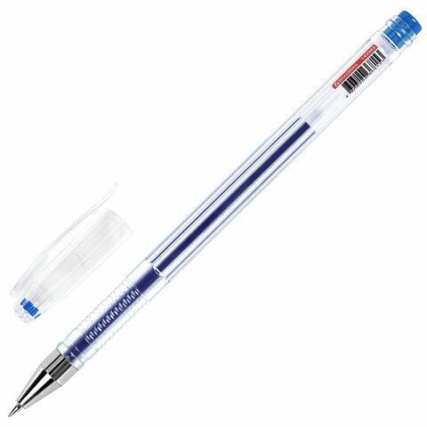 Ручка гелевая синяя 0,5мм линия 0,35мм BRAUBERG EXTRA 1/12