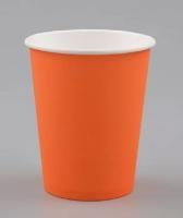Стакан бумажный для горячего 350мл d-90 Оранжевый 50/1000