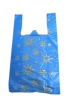 Пакет Майка ПНД Звезды синяя (32+20)х55-18 Тригон 100/2000