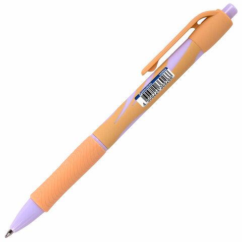 Ручка шариковая автомат синяя узел 0,7мм Brauberg Pastel 1/40