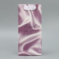 Пакет подарочный бумажный (10х22х6) ламинир Present for you 1/500