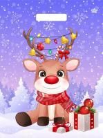 НГ Пакет с вырубной ручкой (31х40)-60 Олененок ТИКО 50/500