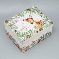 НГ Подарочная коробка 31х25х16см С новым годом! 1/38