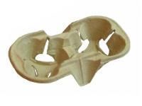 Держатель для 2-х стаканов пульпекартон 108х193х42мм Крафт  150/150 