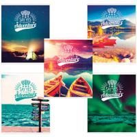 Тетрадь 96л А5  клетка обложка картон Приключения BRAUBERG 1/ 5/50