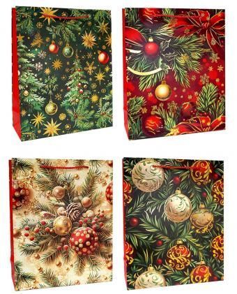 НГ Пакет подарочный бумажный (18х23х10) Праздничное настроение 1/12 НГ Пакет подарочный бумажный (18х23х10) Праздничное настроение 1/12