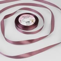 Лента атласная 12мм 23м бурая 10/10