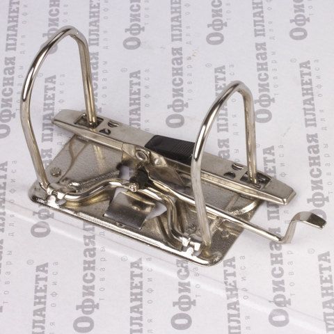 Папка-регистратор А4 80мм ОФИСНАЯ ПЛАНЕТА  с мраморным покрытием, с уголком, черный корешок 1/20