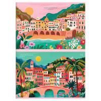 Альбом для рисования 24л А4  на скрепке эконом BG Город на берегу 1/6/42