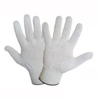 Перчатки без ПВХ рабочие х/б 4-нитка 10 класс белые 1/10