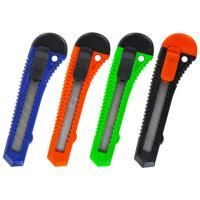 Нож канцелярский 18мм с фиксатором упаковка с европодвесом Staff 1/24/576