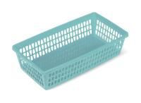 Корзина 210х110х50мм Бирюзовая Велетта 1/68