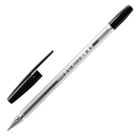 Ручка шариковая черная узел 0,7мм линия письма 0,35мм BRAUBERG 1/50 (клиент)