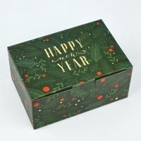НГ Подарочная коробка 22х15х10 складная С Новым Годом 1/1