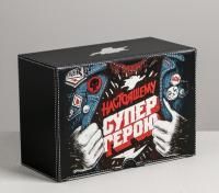 Подарочная коробка 22х15х10см Супергерою 1/80