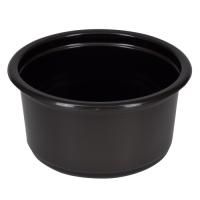 Контейнер ПП 350мл d-115мм h-58,6мм СпК-115 круглый черный ПолиЭР ПОС53106 (крышка 428595) 50/500
