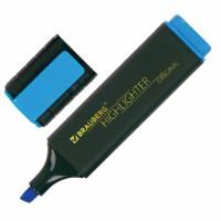 Текстмаркер голубой 1-5 мм скошенный наконечник BRAUBERG ORIGINAL 1/12/576 